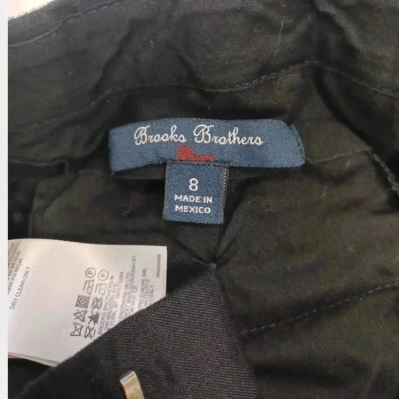 Brooks Brother 100% Wool Black  Dress Pants Trousers Size 8 - Picture 7 of 8